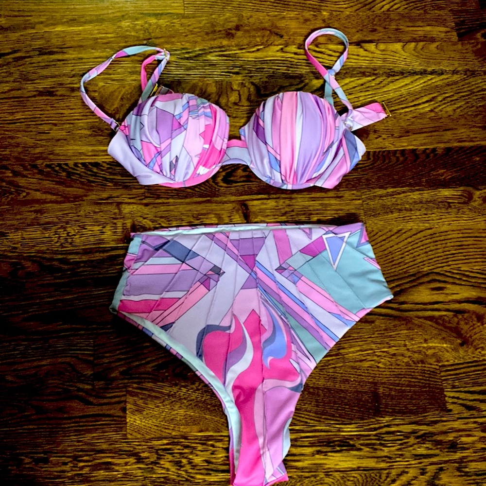 Oceanus the label bathing suit highwaist bikini